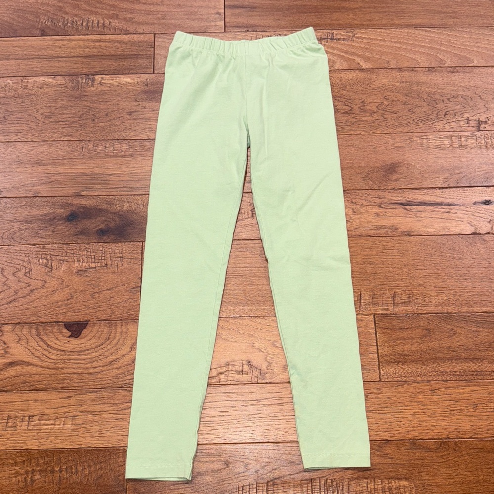 Cat & Jack Girls Green Leggings - Size M (8)